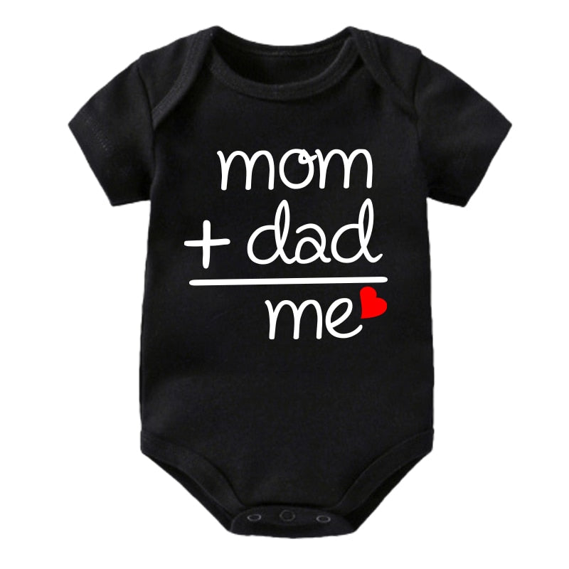 Toddler baby girl clothes bodysuit romper MAMA AND DAD =ME LOVE Print newborn baby girl Cotton Jumpsuits Outfits clothes 0-24M
