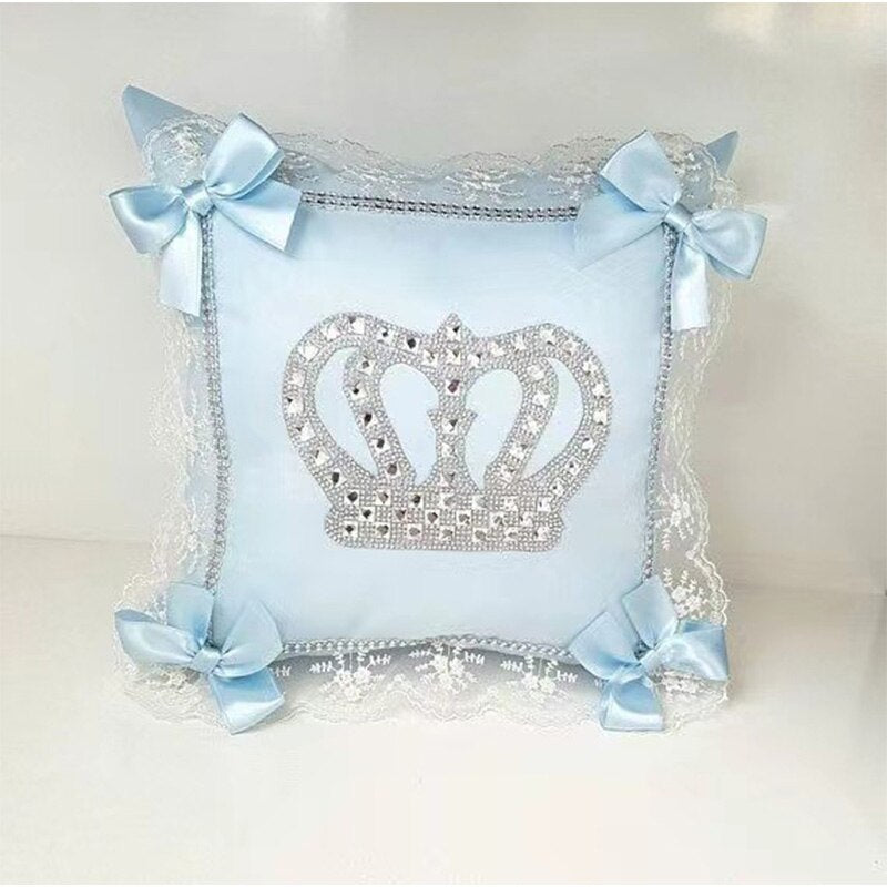 Custom Crown Pillow Jewelry Welcome Home Baby Photography Baby Girl Boy Toddler&#39;s Cotton Outfits Newborn Gift