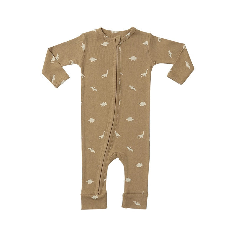 Baby Romper Cartoon Floral Baby Boy Girl Clothes Cotton Long-sleeved Baby Jumpsuit Autumn Spring Newborn Baby Clothing