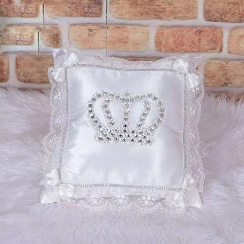 Custom Crown Pillow Jewelry Welcome Home Baby Photography Baby Girl Boy Toddler&#39;s Cotton Outfits Newborn Gift