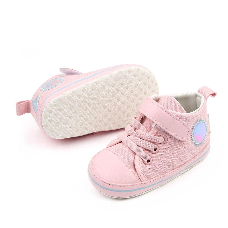 Baby Girls Shoes Fashion Soft Sole Baby Boy Shoes 0-18M Newborn Baby Crib Shoes Antiskid Toddler Girl Crib Shoes First Walkers