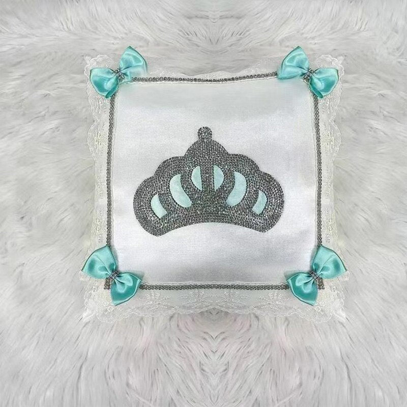 Custom Crown Pillow Jewelry Welcome Home Baby Photography Baby Girl Boy Toddler&#39;s Cotton Outfits Newborn Gift